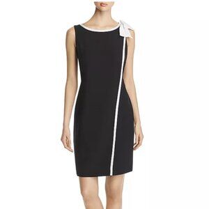 KARL LAGERFELD PARIS Sleeveless Bow-Detail Dress, Size 8